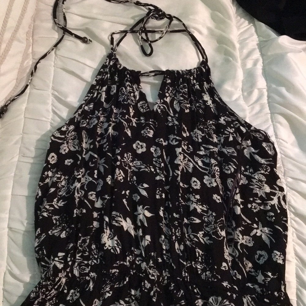 Black and white romper